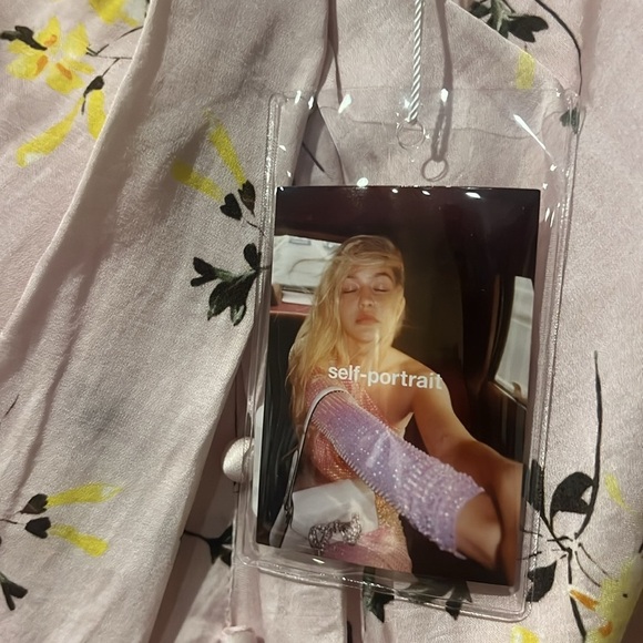 SELF-PORTRAIT Floral satin midi dress - Picture 9 of 10